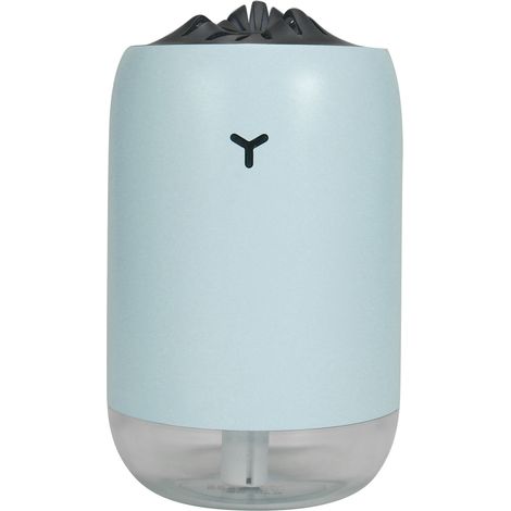 260 ml USB-Luftbefeuchter für den Schreibtisch, tragbarer Luftdiffusor mit Nachtlicht für Zuhause und Büro, Blau (1/5)