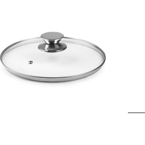 IBILI - Couvercle en verre avec bouton inox 20 cm