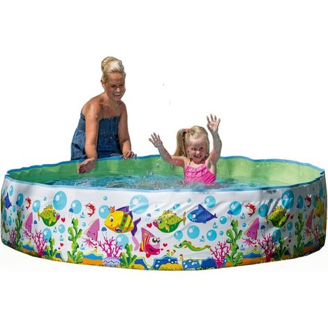 Steilwand-Pool im Ocean-Design Maße: ca. 180x38 cm