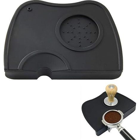 Espresso-Tampermatte, Kaffeepressmatte, Kaffeetamperhalter, Barista-Eckmatte, Kaffeezubehör für die heimische Küche (1/5)