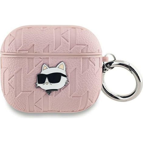 Karl Lagerfeld Monogramm Choupette Kopf - AirPods Pro 2 Hülle (Pink)