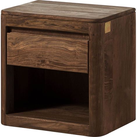 Nachttisch Sheesham 50x35x50 rot-braun gebeizt TORONTO 164