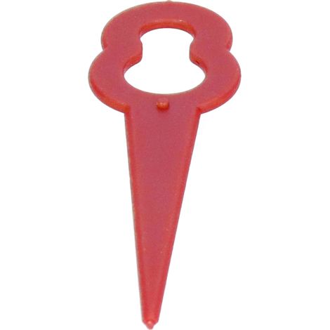 100 Lames de Coupe en Plastique pour Débroussailleuse, Accessoire de Remplacement pour Taille Manuelle, Rouge (1/5)