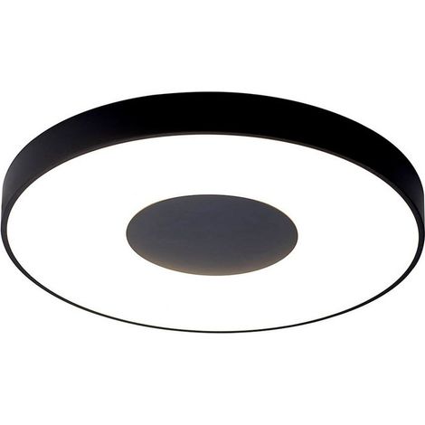 Plafonnier design, Lampe de plafond Coin LED Noir en Plastique, MANTRA (1/5)