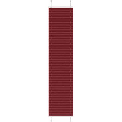 Plissee Bordeauxrot 40x200 cm Stoffbreite 39,4 cm Polyester