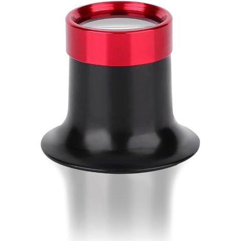 10X Loupe Horloger, Réparation de Loupe Oculaire en Alliage d'Aluminium Loupe de Bijoux Lentille Bijoutier d’Inspection pour Timbre Coin pour Lecture Tous Les Travaux de Précision Couture