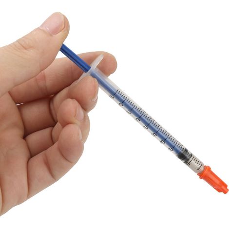 Leitfähige Silberpaste in Spritze, schnelltrocknendes Silberfett für die Reparatur von Tastatur-Leiterplatten (0,4 ml) (1/5)