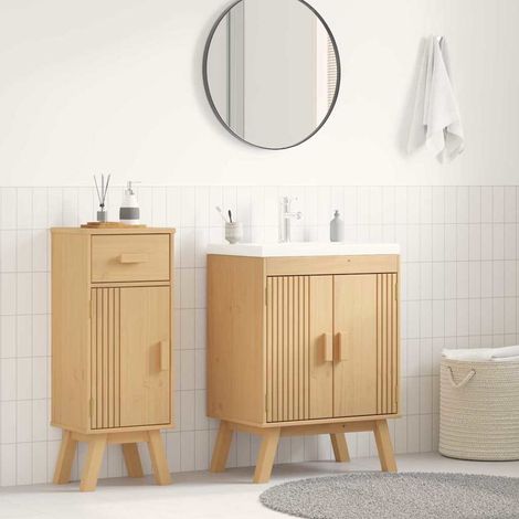 Sink Base Cabinet with Shelf Olden Brown 114 x 43 x 73.5 cm vidaXL (1/5)