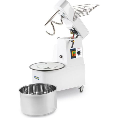 HENDI Spiralmixer mit aufklappbarem Kopf und abnehmbarer Schüssel, 35 kg/h, 10L, 230V/370W, 380x590x(H)575mm