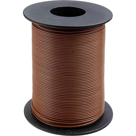 125-S25-8 Fil de câblage 1 x 0.25 mm² marron 25 m