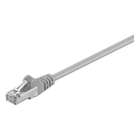 Goobay Netzwerkkabel, Kategorie CAT 5e, geschirmtes verdrilltes Kabel (FTP), RJ-45 Stecker, grau, Länge 2 m. Herstellergarantie für 12 Monate. (1/2)