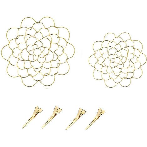 Support pour arrangement floral, couvercle pour fleurs, accessoires pour la fixation des plantes, couleur or. (1/5)