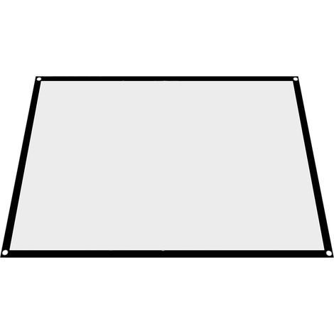 écran de projection blanc pliable et portable sans plis, format 4:3 (72 pouces)