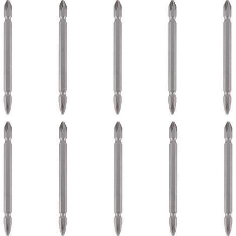 Schraubendreher-Set, 10-teilig, Doppelkopf-Kreuzschlitz-Elektroschraubendreherbits, S2-Legierungsstahl, 100 mm, glatte Oberfläche, starke Magnetbehandlung (1/5)