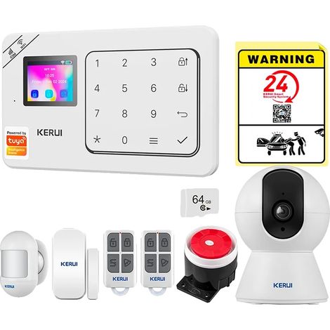 Sistema di allarme, controllo wireless, compatibilità con assistente vocale, kit di allarme 2, spina EU-G (1/2)