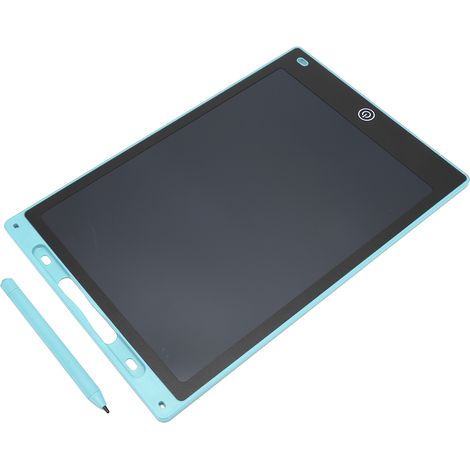 12-Zoll-Zauberzeichentafel für Kinder, Farbbildschirm, druckempfindlich – abwischbare Zeichentafel mit Stifthalter, Himmelblau