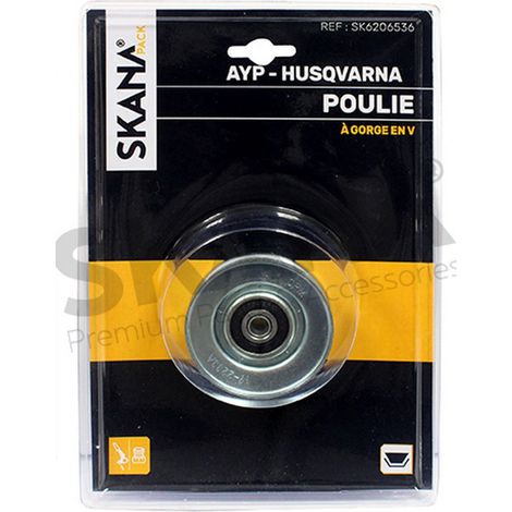 Polea en V con rodamiento adaptable. Ø exterior: 63,5 mm Ø interior: 8,1 mm altura: 21 mm para modelos a partir de