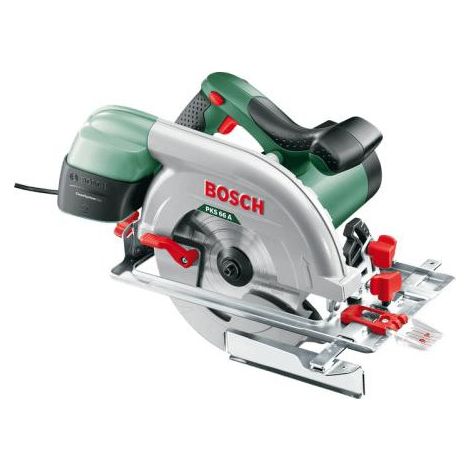 Bosch – Scie circulaire électrique 1600W pour bois dur – Profondeur de coupe 30mm – Moteur puissant pour coupes précises – Boîtier CleanSystem - PKS 66 A