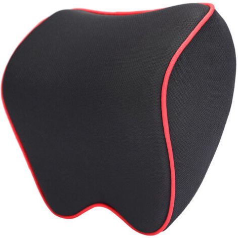 BUNTHAUS Voiture Oreillers de Cou, Coussin Appui-tête Repose-Tête Cervical pour la tête reposent Soutien de Cou Les Sièges de Conduite Passager Voyage, Noir (1/4)