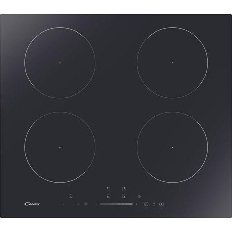 Candy Idea CIS642SCTT/1 Placa de inducción empotrada negra de 59 cm y 4 quemadores