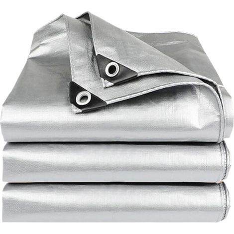 Bâche de Protection 5x5m, Étanche pour Meubles de Jardin, Voiture, Piscine, Bateaux
