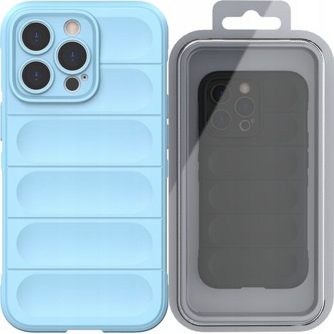Magic Shield Case iPhone 13 Pro Flexible Panzerhülle Hellblau (1/5)