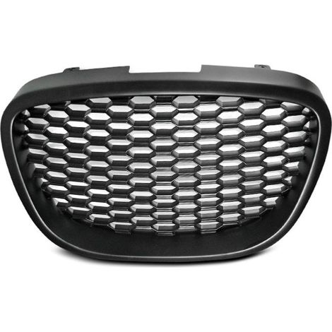 Grille de calandre Seat Leon 2005-2009 Look Nid abeille noir mat-28699257 (1/4)
