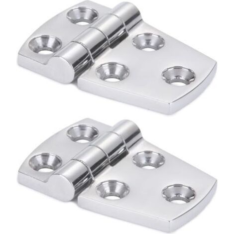 Support de matériel Porte Charnière Acier À toute épreuve Charnière de bateau en acier Cabinet Plateforme Charnière en acier inoxydable Marin Garage 316 2pcs 38 mm x 57 mm