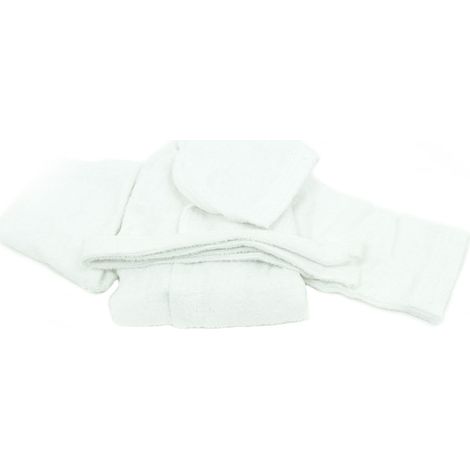 Accappatoio Per Bambini In Spugna Modello Children Colore Bianco, misura8 AnnicoloreBianco