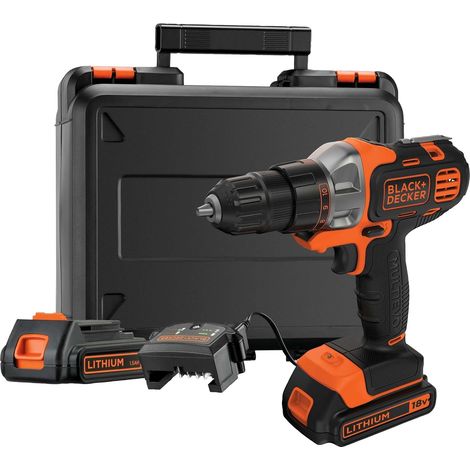 BLACK+DECKER MT218KB Multifunktionswerkzeug Multievo Akku Bohrschrauber 18V 2x Akkus Koffer