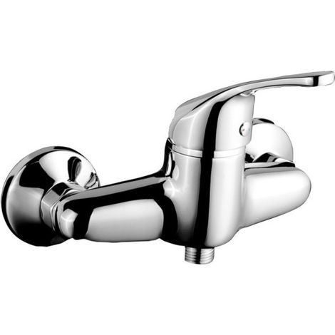 Mitigeur pour douche AUGA chromé pose murale cartouche céramique Ø35 mm NF - THEWA AGA200