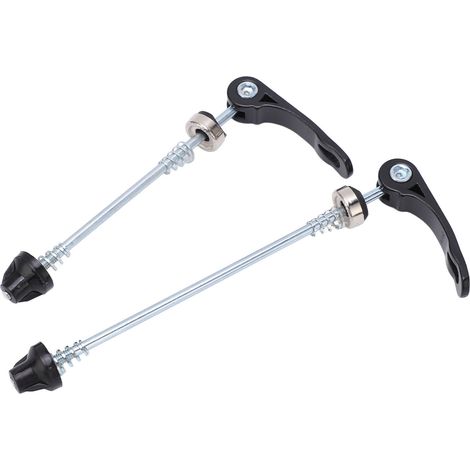 Paar Schnellspanner für Fahrräder, Vorder- und Hinterradnaben, Fahrradwerkzeug, schwarz (1/5)