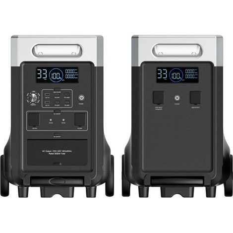 AFERIY Elektrischer Generator 3600W mit zusätzlicher Batterie, erweiterbare Station 7860wh, Solar Generator Camping (1/5)