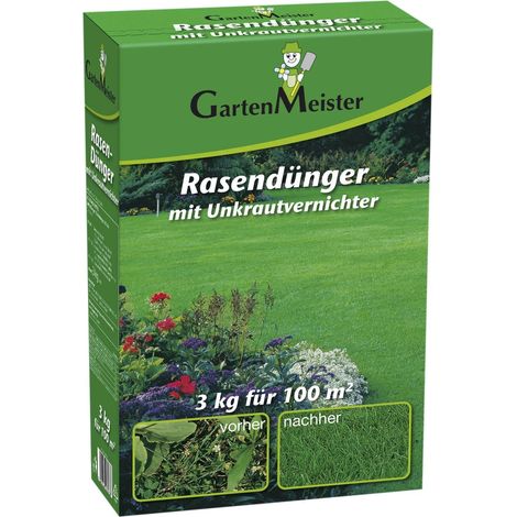 Rasendünger mit Unkrautvernichter, 3 kg für ca. 110 m² (1/5)
