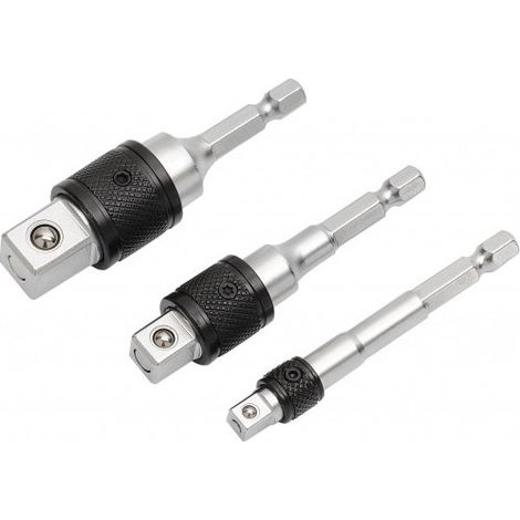 Sam Outillage Juego de adaptadores para taladro con bloqueo 3 piezas
