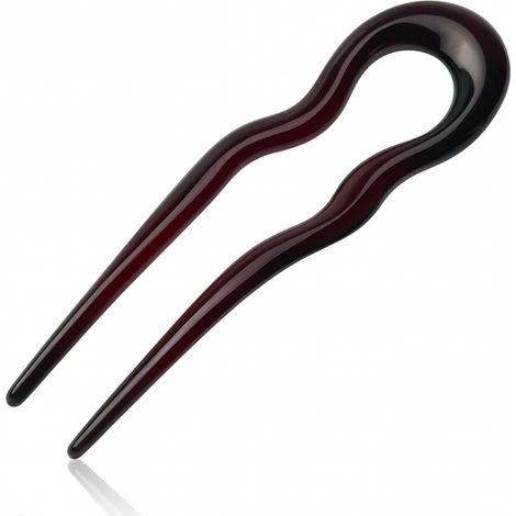 Fermaglio per capelli a forma di U, decorazione per chignon, 13 cm, alla moda.