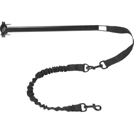 Laisse rétractable pour chien en nylon et métal, mains libres, idéale pour le vélo, l'exercice, l'entraînement et le jogging. (1/5)