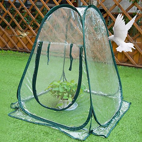 Mini serre de jardin pliable et portable pour plantes succulentes, avec couverture chaude, coupe-vent et imperméable. (1/5)