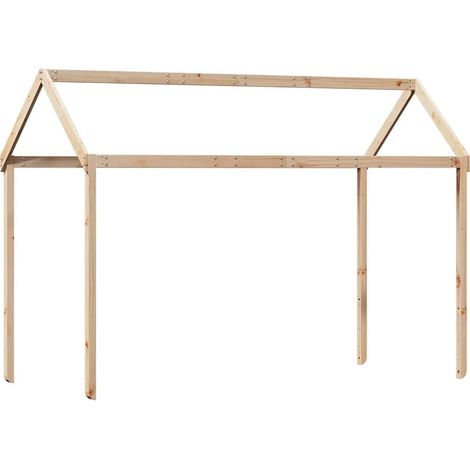 Toit de lit pour enfants 217x85,5x154 cm bois de pin massif