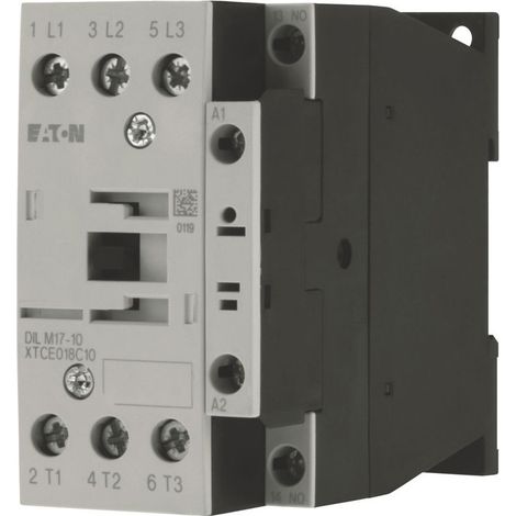 Eaton Contactor de potencia, 3 polos, 380 V 400 V 7,5 kW, 1 NA, 230 V 50/60 Hz, Accionamiento de CA, Terminales de tornillo, 277012