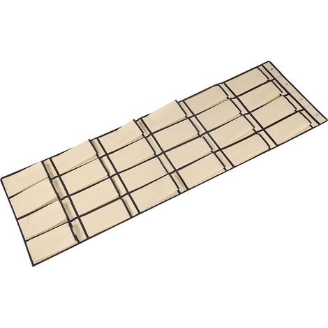 Mehrzweck-Schuhaufbewahrungstasche aus Vliesstoff mit 24 Fächern, hängend, Organizer-Halter (Beige) (1/5)
