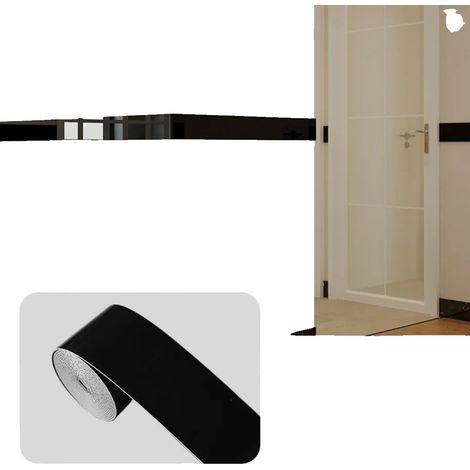 Wandaufkleber, selbstklebendes Design, langlebiges PVC-Material, schwarz (1/2)
