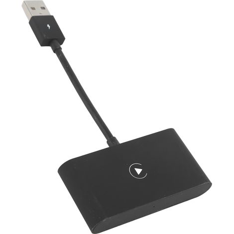 Adaptateur allume-cigare sans fil filaire vers sans fil pour voitures à partir de 2016, compatible iOS 10 et versions ultérieures, noir. (1/5)