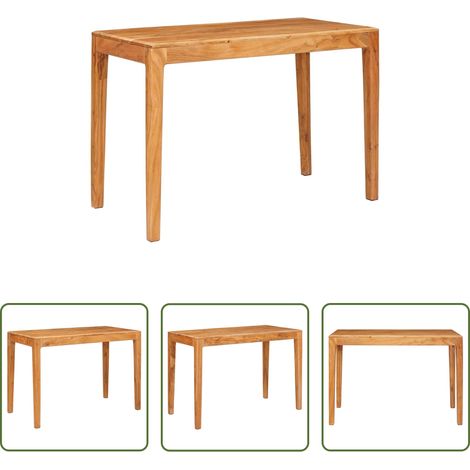 Massivholz Esstisch - Esstisch Braun 110 x 55 x 76 cm Massivholz Akazie (1/5)