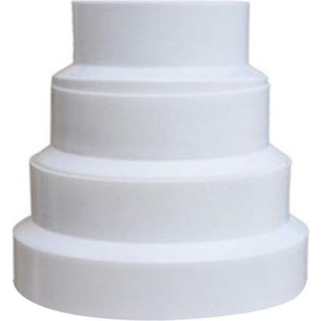 Réducteur Ventilation PVC, 80 mm à 120 mm, Universel, Conduit et Climatisation, Raccord, pour Maison et Jardin (1/5)