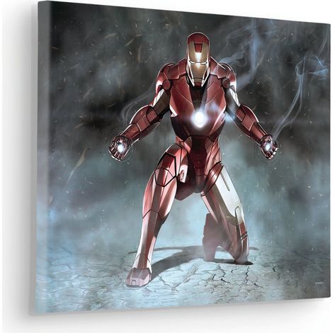 Komar Canvasbild Iron Man Charging - 30 x 40 cm - Bild auf Keilrahmen (1/2)