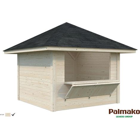 Abri de jardin en bois Bianca 8,3 m2 Set 104 Traité Translucide (1/5)