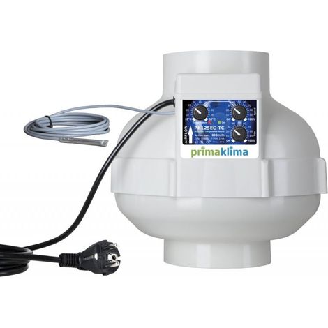 Extracteur air Prima Klima 125mm 680 m³/h - thermostat + variateur (1/5)