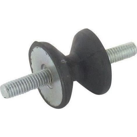 Silent Bloc - Diamètre 24 mm - Longueur 20 mm - Filetage M6 - Pour Motoculture (1/2)