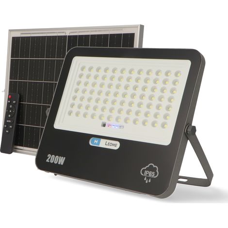 Projecteur LED Solaire Milan 200W 6000K - Ledme - LM6507 (1/4)